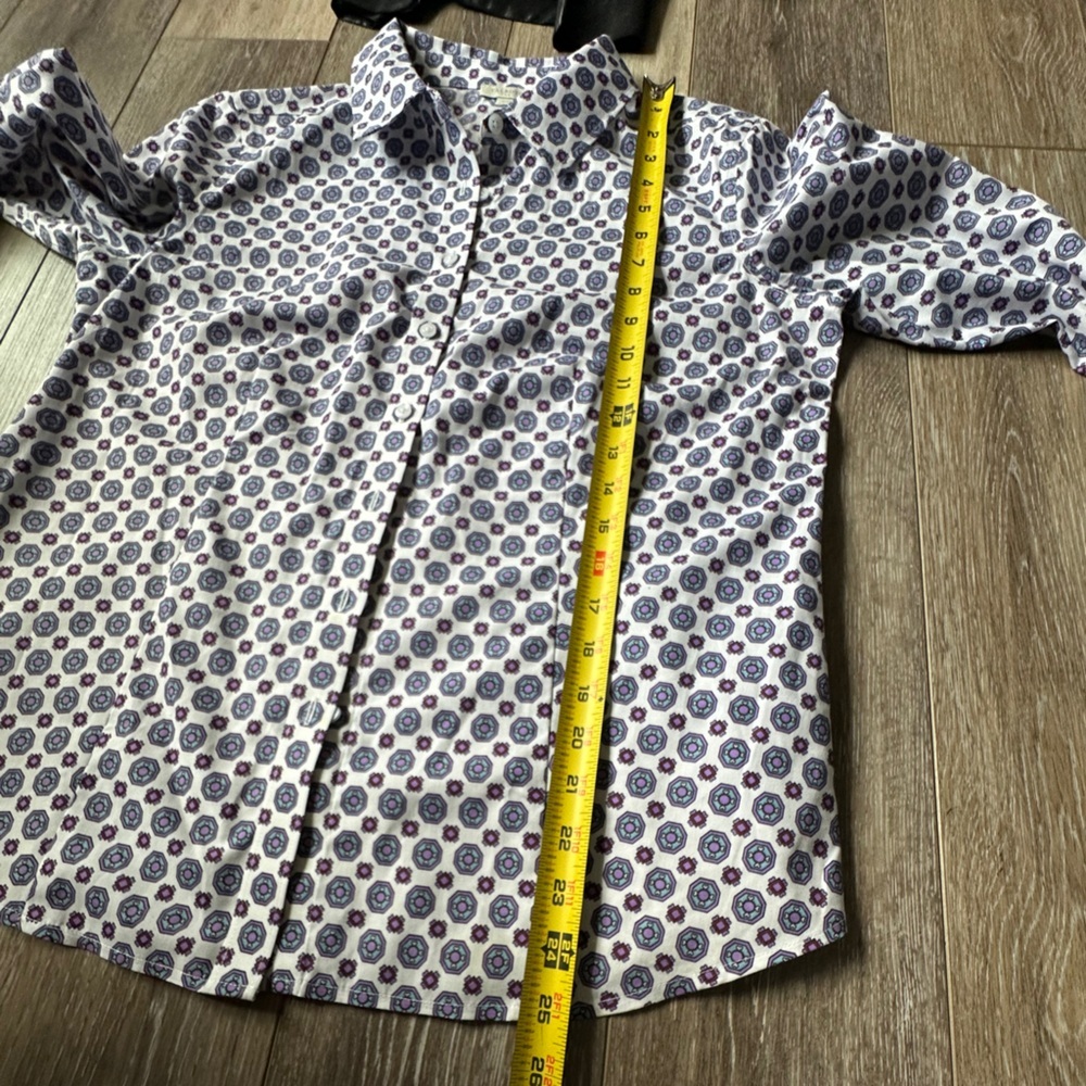 #7) Talbots Wrinkle Resistant Button Down Shirt S… - image 5